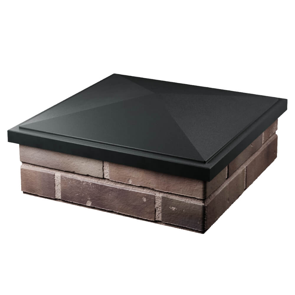 Колпак Zking БонаМоно Черный на столб 2х2 кирпича (515х515, 530х530мм) в Тюмени фото