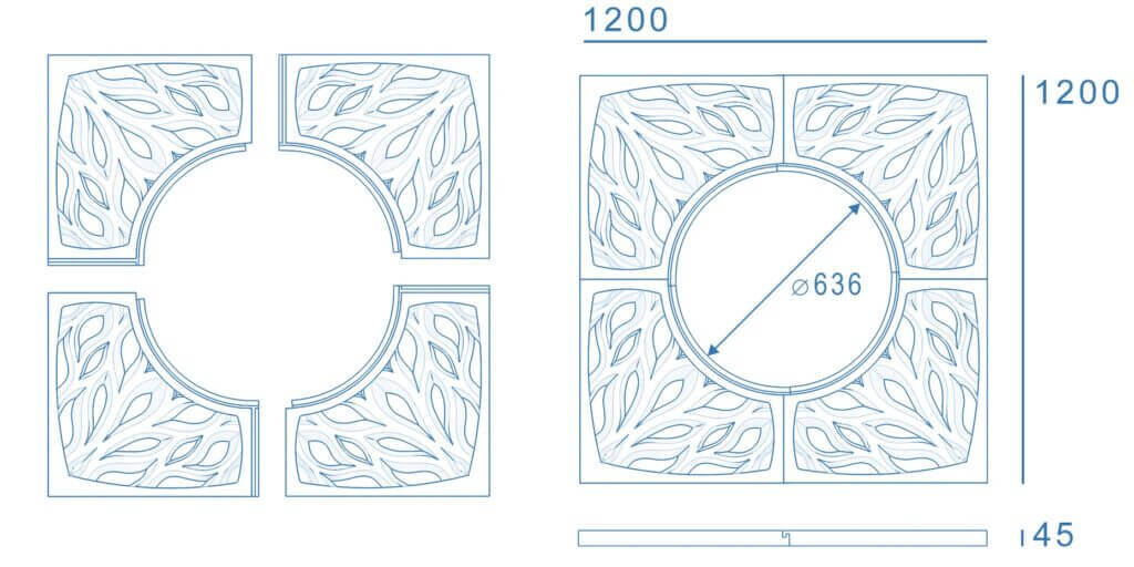 Приствольная решетка для дерева ZKING CRUST 1.2х1.2м Черная в Тюмени фото