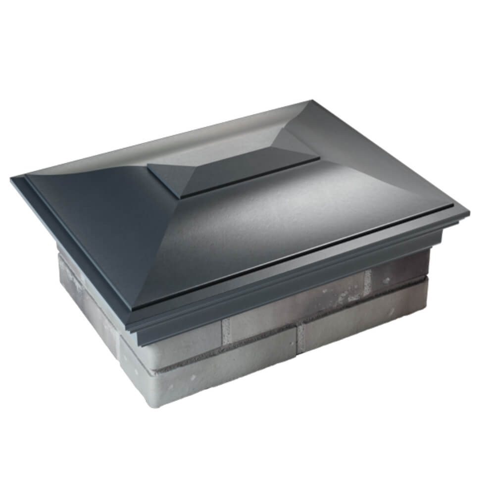 Колпак Zking Монблан Серый на столб 2х1.5 кирпича (515х385мм) Тюмень фото