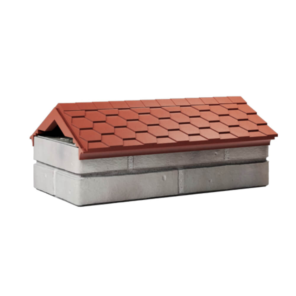 Парапет Zking Эверест Красный с посадкой на 1 кирпич (200/225/255мм) Тюмень фото