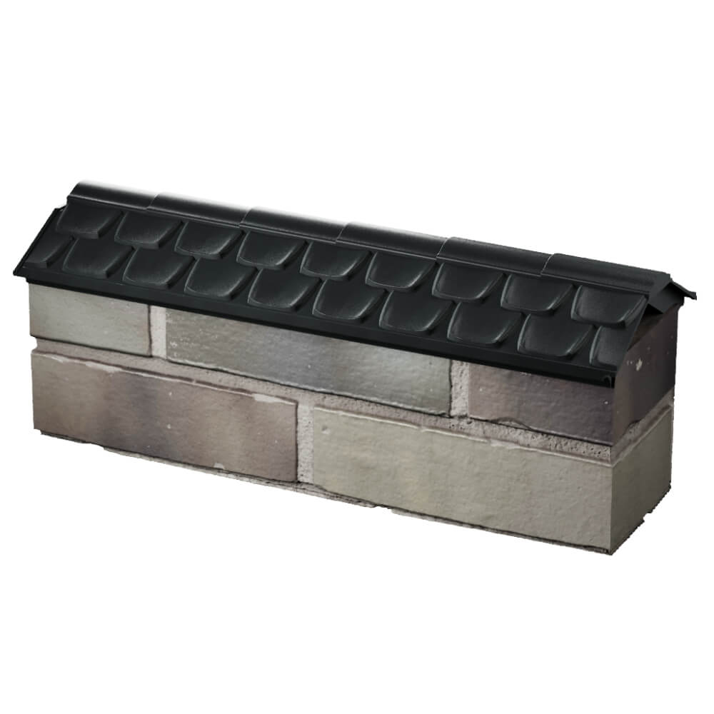 Парапет Zking Эльбрус Черный с посадкой на 0.5 кирпича (130мм) в Тюмени фото