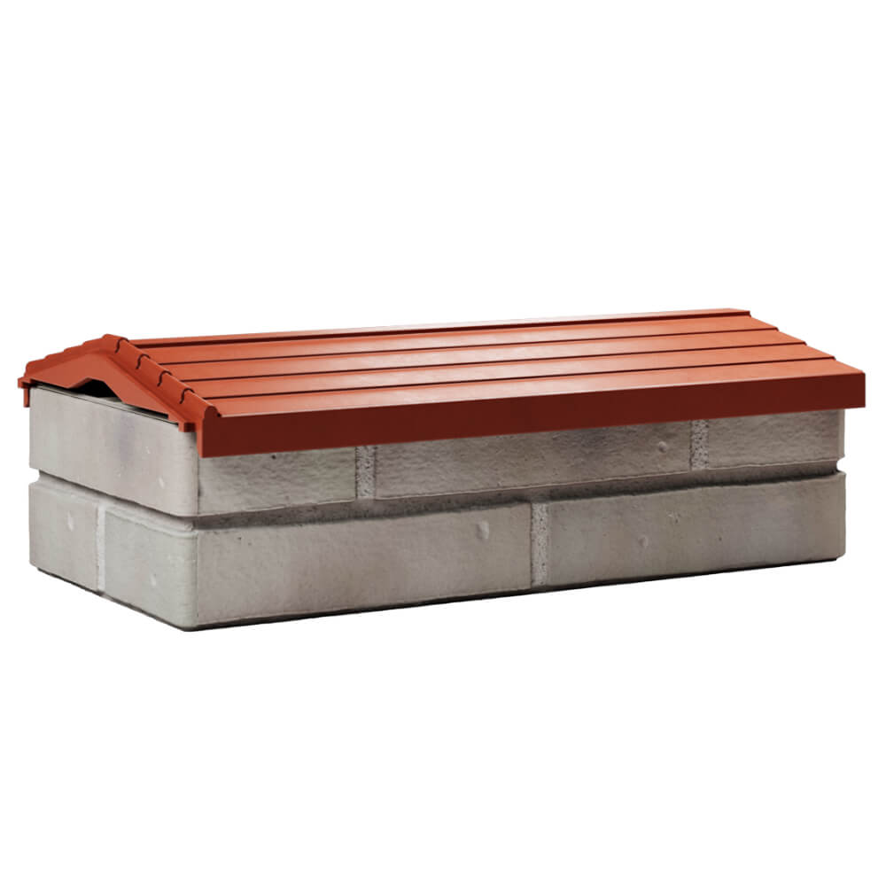 Парапет Zking Бона ХайТек Красный с посадкой на 1 кирпич (200/225/255мм) Тюмень фото