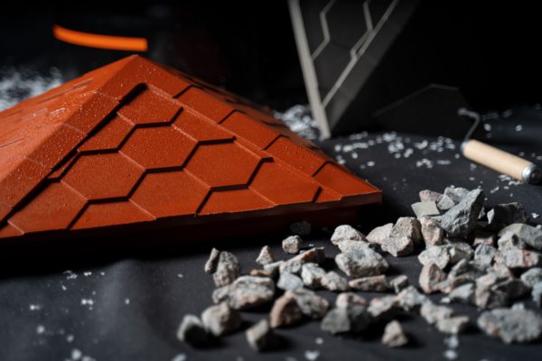 Колпак Zking Эверест Красный на столб 1.5х1.5 кирпича (390х390мм) в Тюмени фото