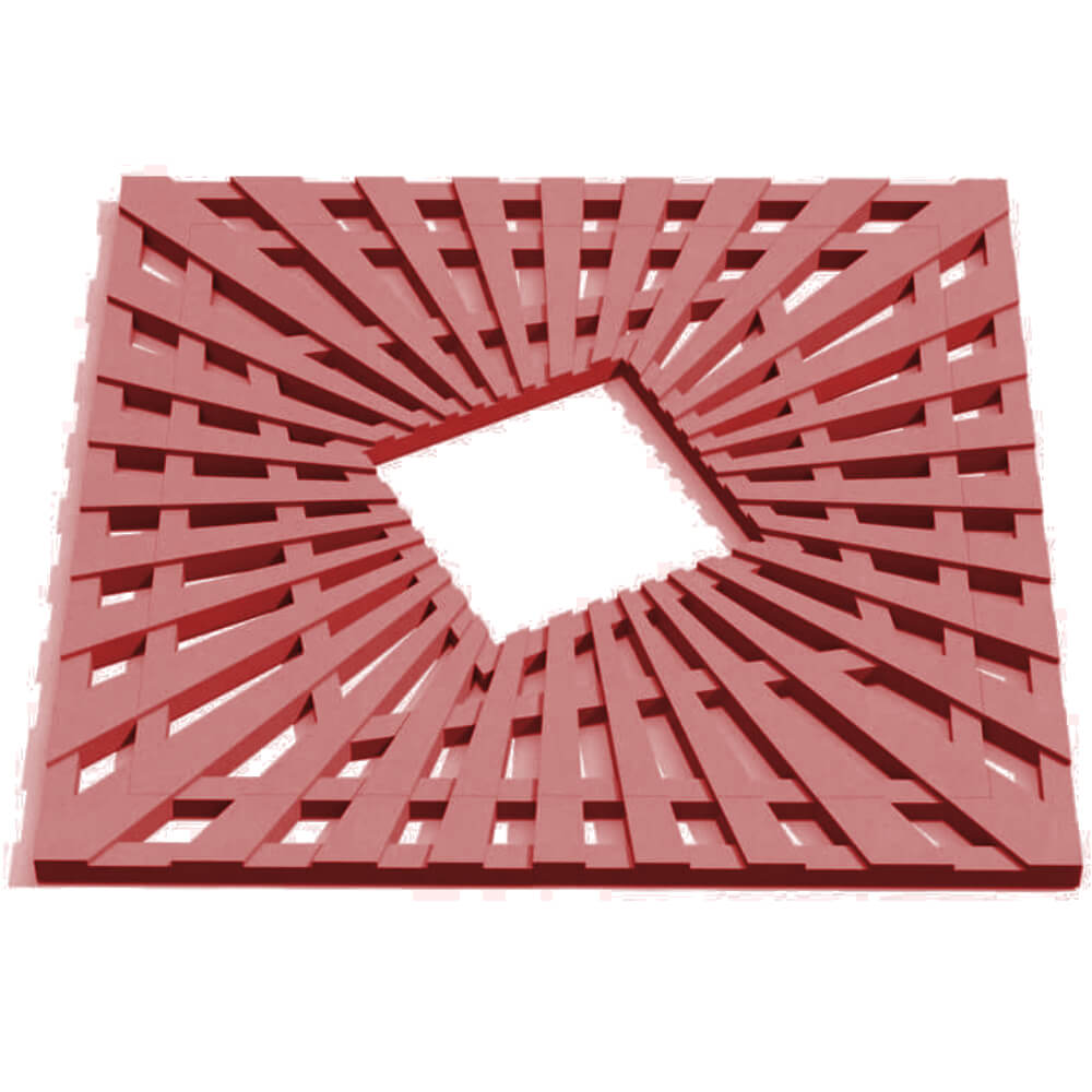 Приствольная решетка для дерева ZKING ATMOSPHERE 1.2х1.2м Красная Тюмень фото