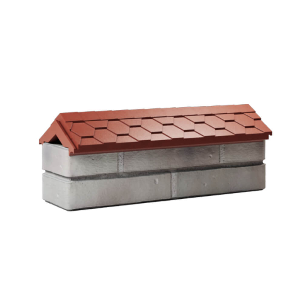 Парапет Zking Эверест Красный с посадкой на 0.5 кирпича (130мм) Тюмень фото