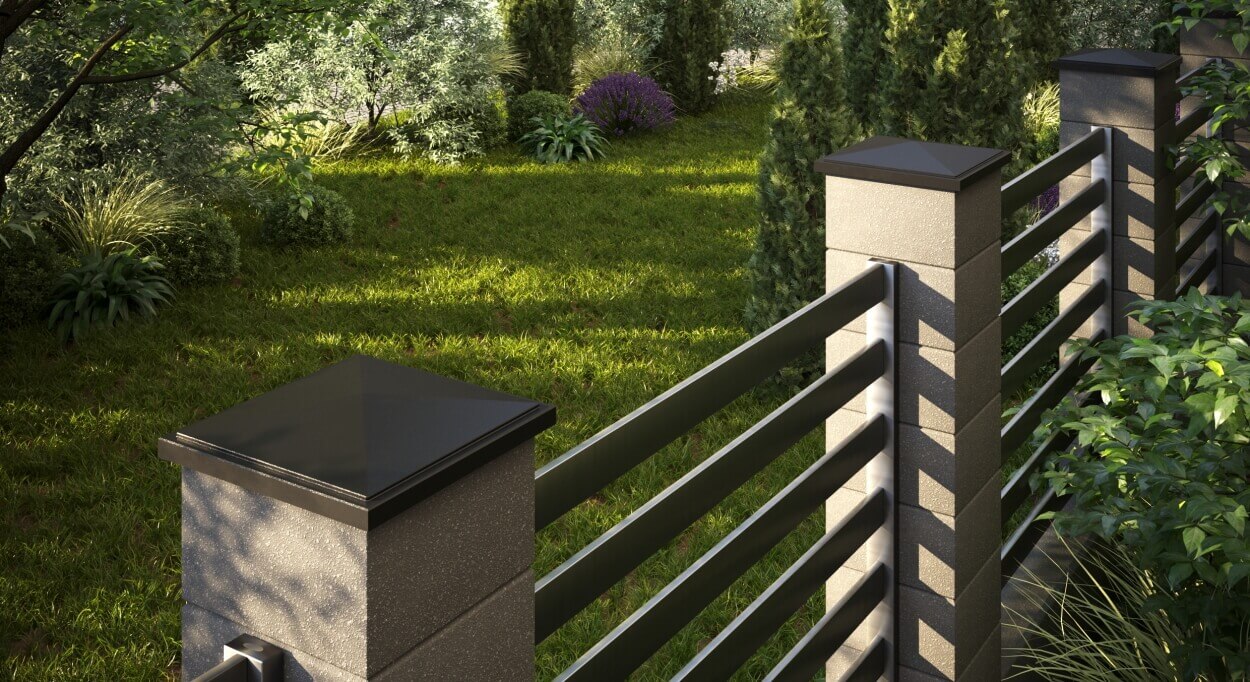 Колпак Zking БонаМоно Коричневый на столб 1.5х1.5 кирпича (385х385, 400х400мм) в Тюмени фото