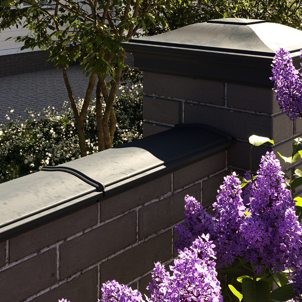 Парапет Zking Монблан Черный посадка на 0.5 кирпича (130мм) в Тюмени фото