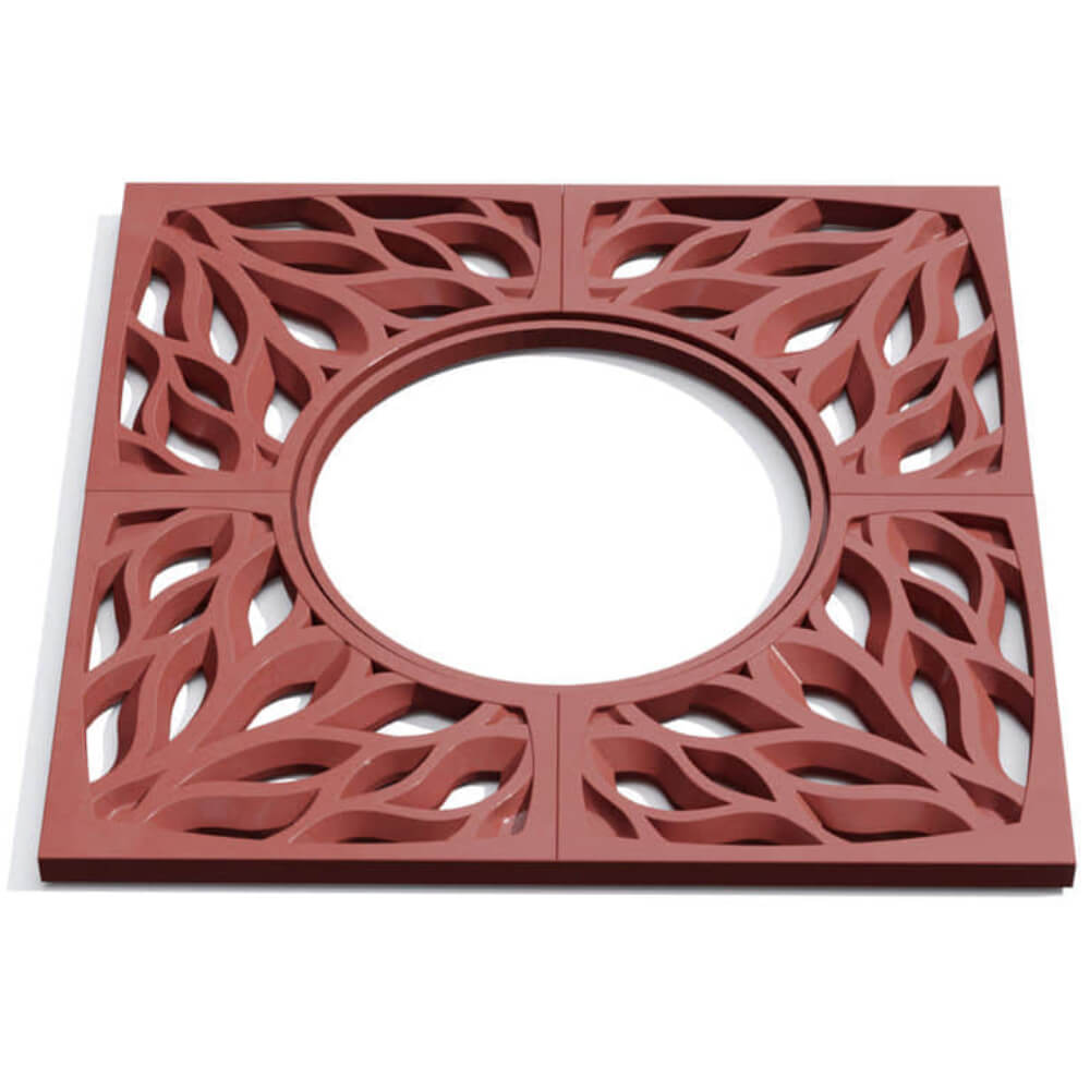 Приствольная решетка для дерева ZKING CRUST 1.2х1.2м Красная Тюмень фото