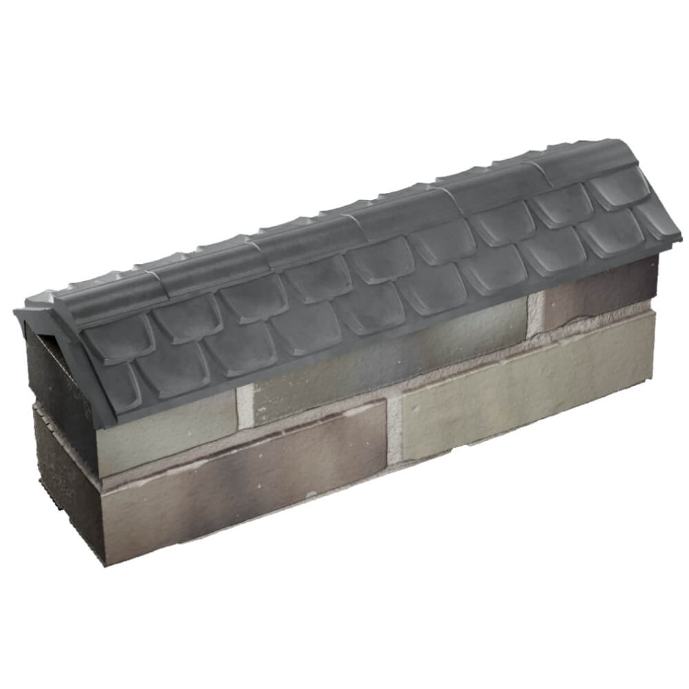 Парапет Zking Эльбрус Серый с посадкой на 0.5 кирпича (130мм) в Тюмени фото