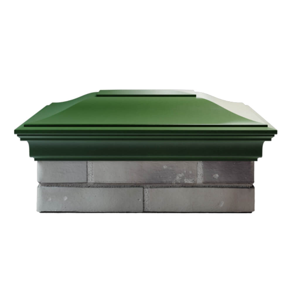 Колпак Zking Монблан Зеленый на столб 2х1.5 кирпича (515х385мм) в Тюмени фото
