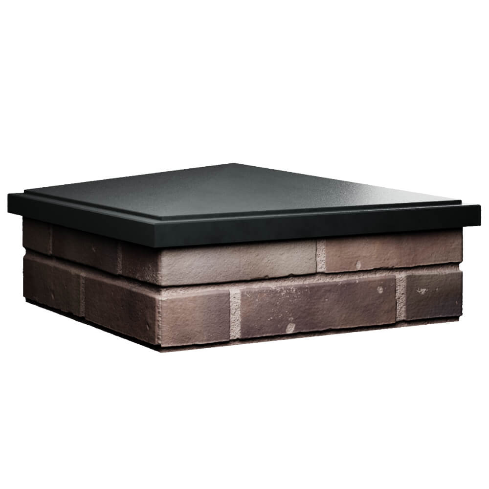 Колпак Zking БонаМоно Черный на столб 2х2 кирпича (515х515, 530х530мм) в Тюмени фото