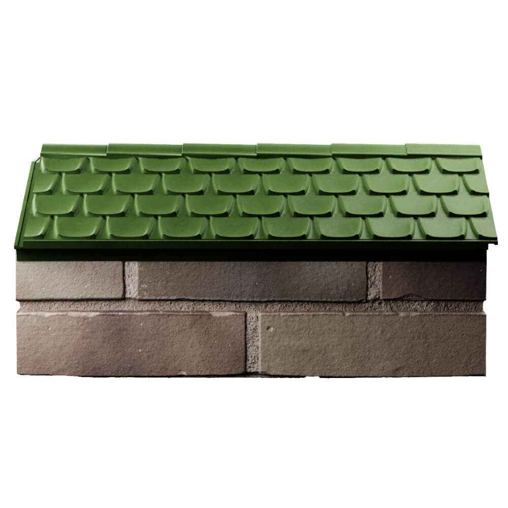 Парапет Zking Эльбрус Зеленый с посадкой на 1 кирпич (255мм) в Тюмени фото
