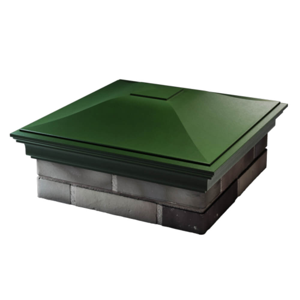 Колпак Zking Монблан Зеленый на столб 2х2 кирпича (515х515мм) в Тюмени фото