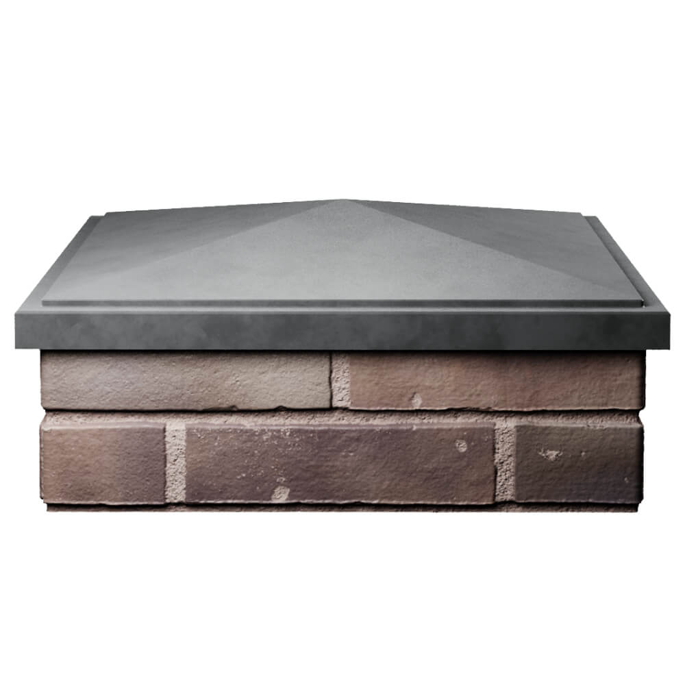 Колпак Zking БонаМоно Серый на столб 2х2 кирпича (515х515, 530х530мм) Тюмень фото