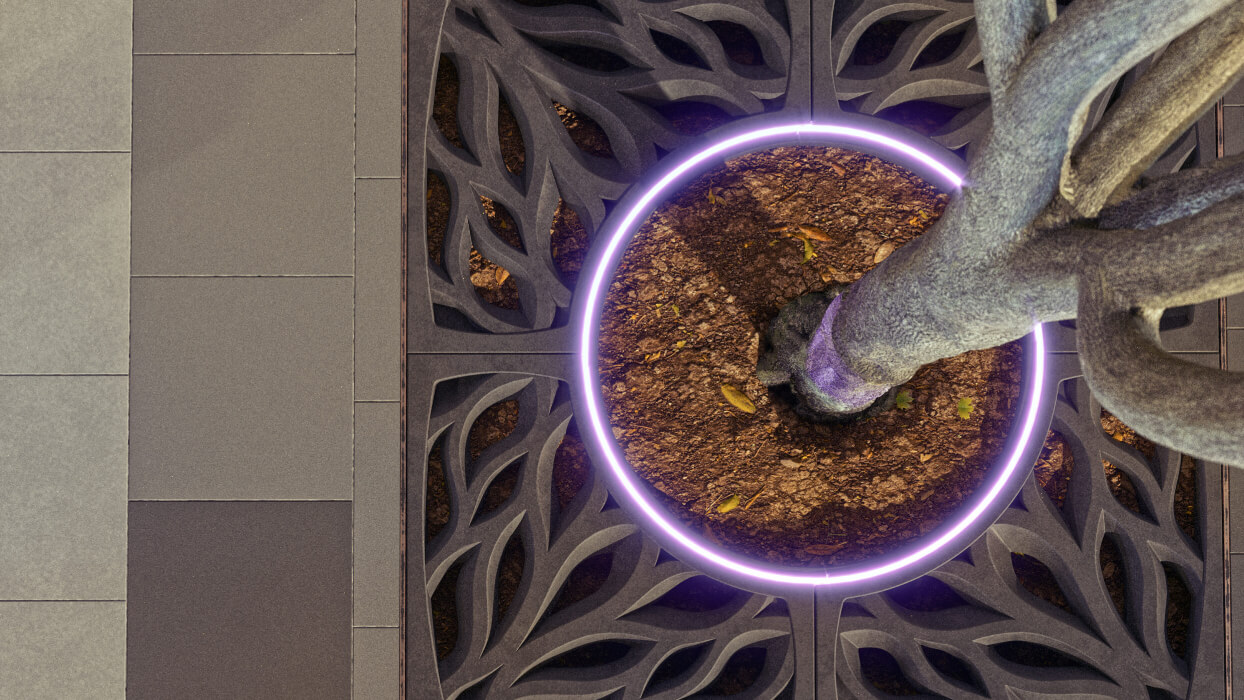 Приствольная решетка для дерева ZKING CRUST 1.2х1.2м Черная в Тюмени фото