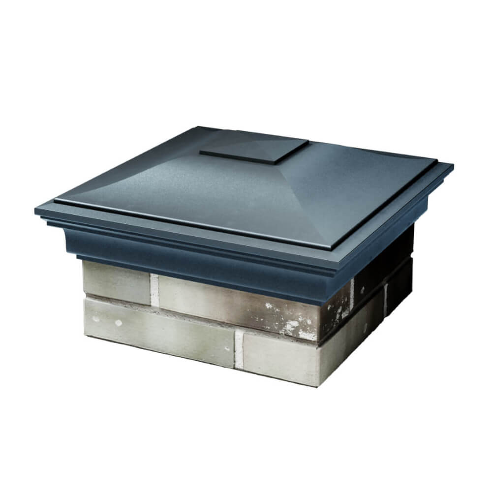 Колпак Zking Монблан Серый на столб 1.5х1.5 еврокирпича 0.7НФ (355х355мм) в Тюмени фото