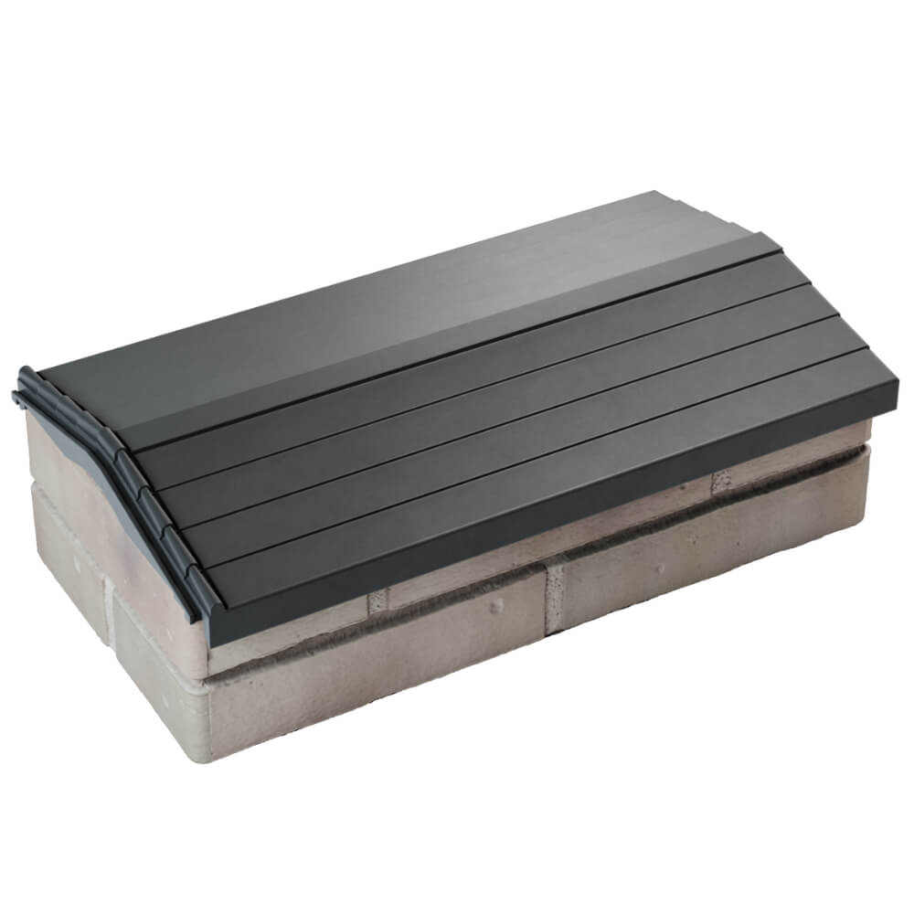 Парапет Zking Бона ХайТек Серый с посадкой на 1 кирпич (200/225/255мм) в Тюмени фото