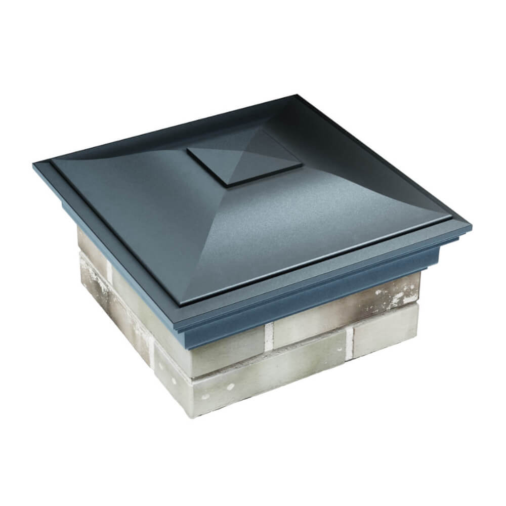 Колпак Zking Монблан Серый на столб 1.5х1.5 еврокирпича 0.7НФ (355х355мм) в Тюмени фото