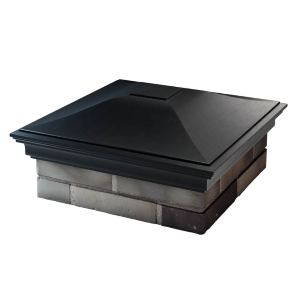 Колпак Zking Монблан Черный на столб 2х2 кирпича (515х515мм) в Тюмени фото