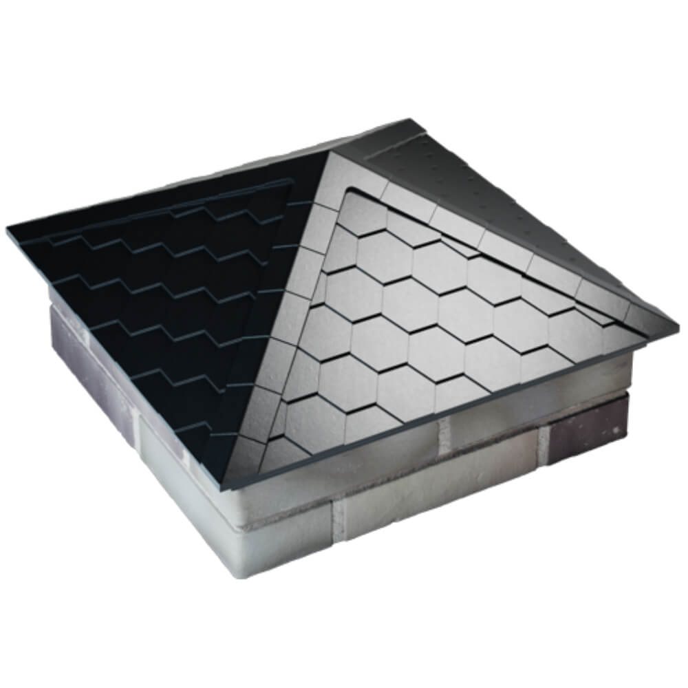 Колпак Zking Эверест Черный на столб 2х2 кирпича (535х535мм) Тюмень фото