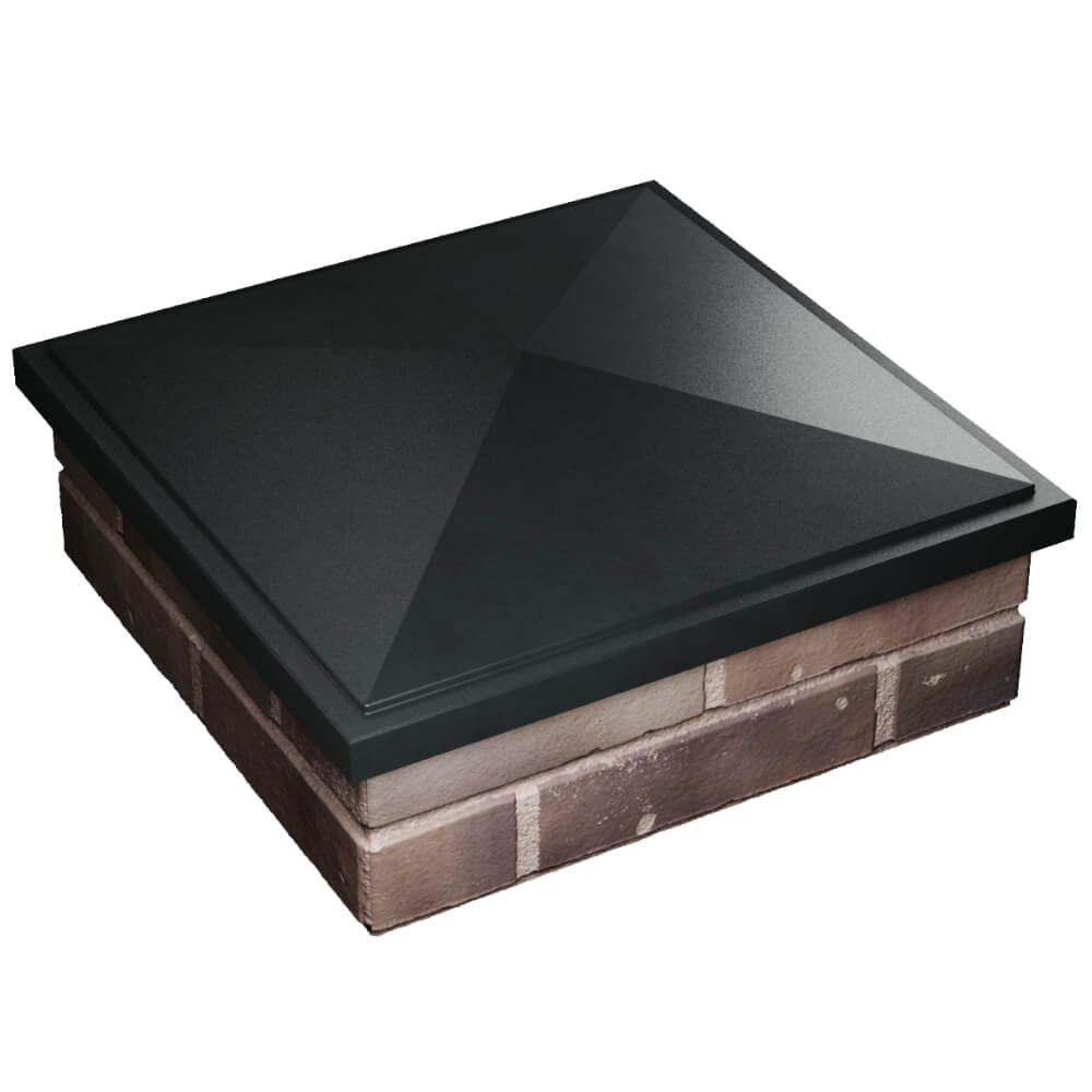 Колпак Zking БонаМоно Черный на столб 2х2 кирпича (515х515, 530х530мм) в Тюмени фото