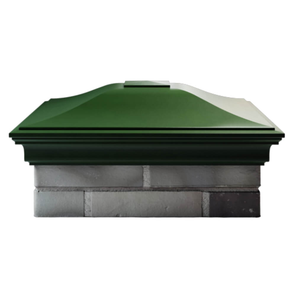 Колпак Zking Монблан Зеленый на столб 2х2 кирпича (515х515мм) в Тюмени фото