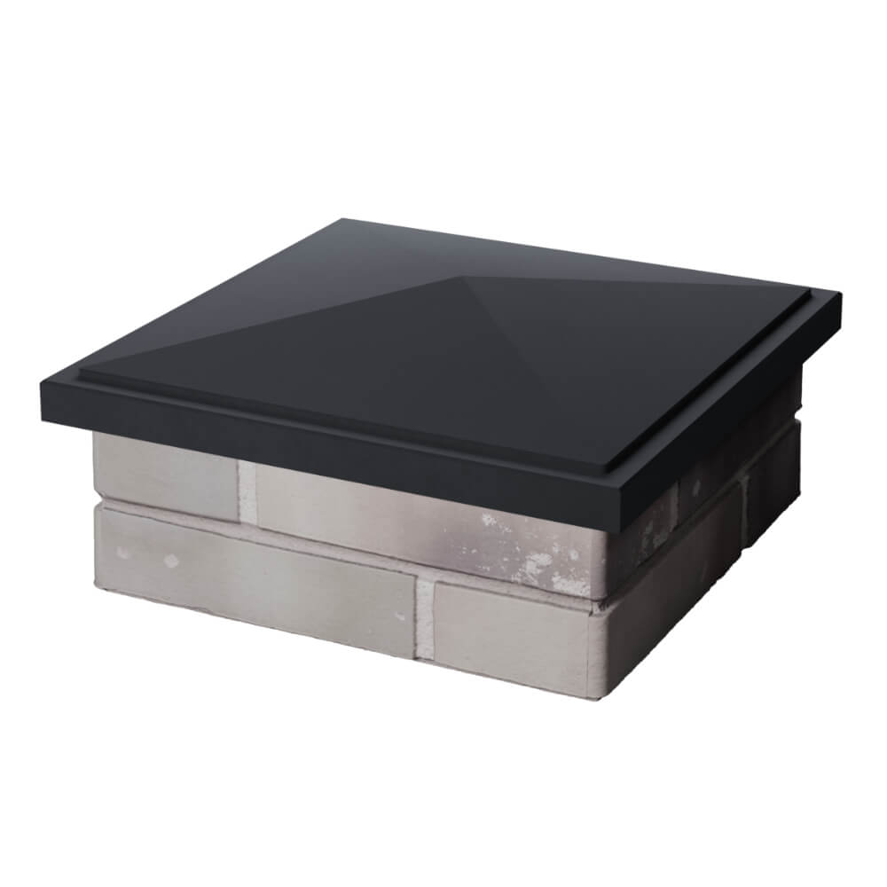 Колпак Zking БонаМоно Серый на столб 1.5х1.5 кирпича (385х385, 400х400мм) в Тюмени фото