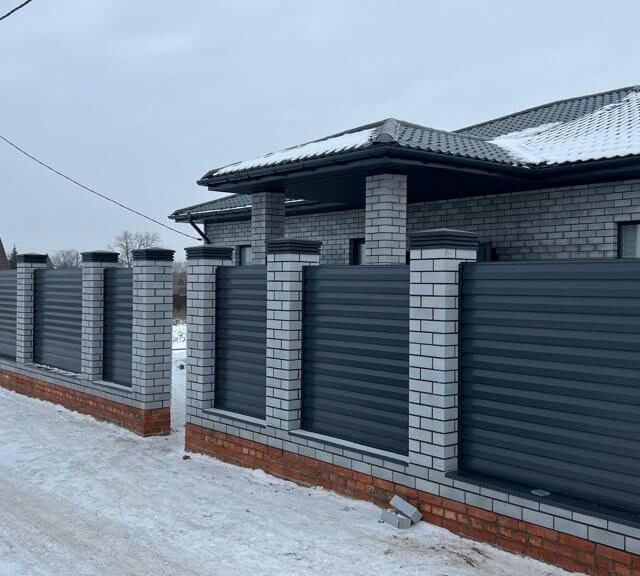 Колпак Zking Бона ХайТек Серый на столб 1.5х1.5 кирпича (385х385мм) в Тюмени фото