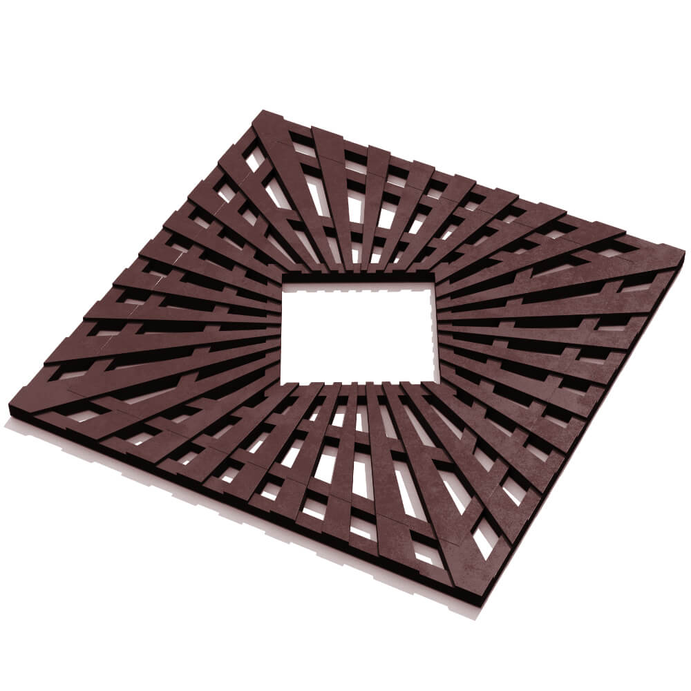 Приствольная решетка для дерева ZKING ATMOSPHERE 1.2х1.2м Коричневая в Тюмени фото