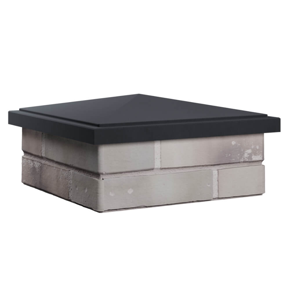 Колпак Zking БонаМоно Серый на столб 1.5х1.5 кирпича (385х385, 400х400мм) в Тюмени фото