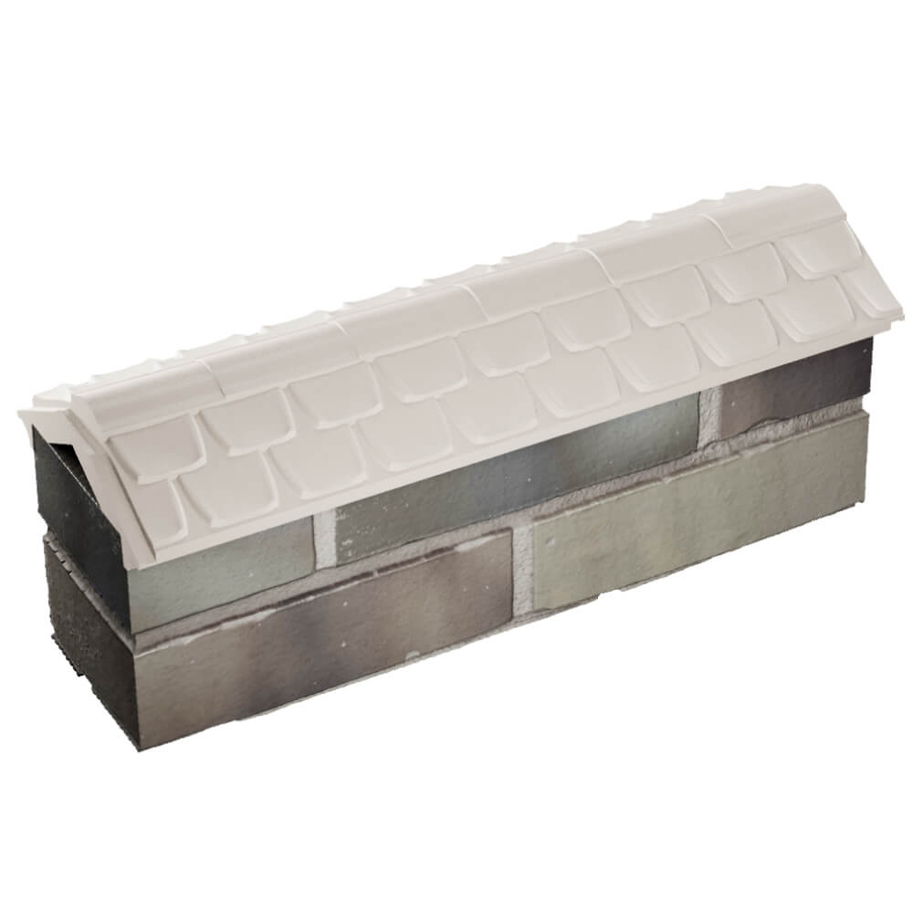 Парапет Zking Эльбрус Бежевый с посадкой на 0.5 кирпича (130мм) в Тюмени фото