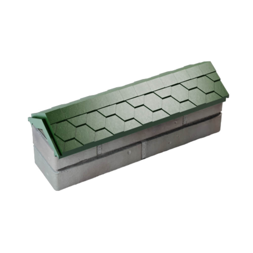 Парапет Zking Эверест Зеленый с посадкой на 0.5 кирпича (130мм) в Тюмени фото