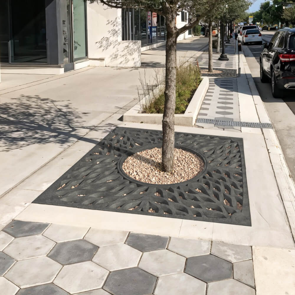 Приствольная решетка для дерева ZKING CRUST 2х2м Черная в Тюмени фото