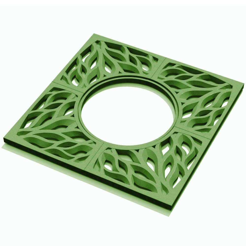 Приствольная решетка для дерева ZKING CRUST 1.2х1.2м Зеленая в Тюмени фото