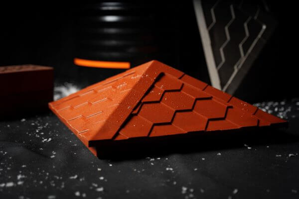 Колпак Zking Эверест Красный на столб 1.5х1.5 кирпича (390х390мм) в Тюмени фото