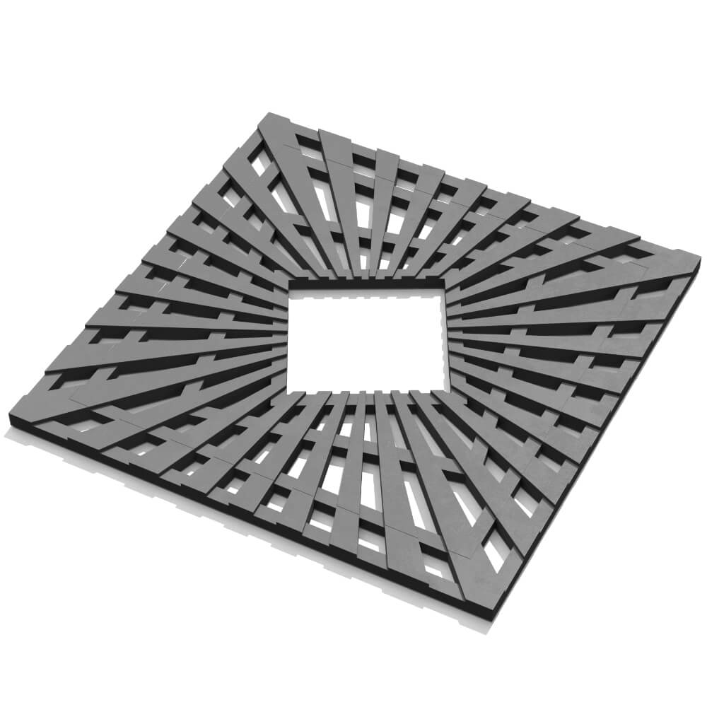 Приствольная решетка для дерева ZKING ATMOSPHERE 1.2х1.2м Серая в Тюмени фото