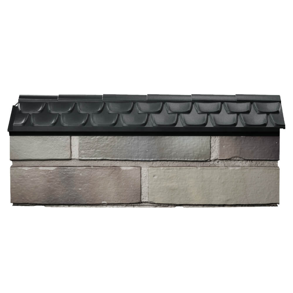Парапет Zking Эльбрус Черный с посадкой на 0.5 кирпича (130мм) в Тюмени фото