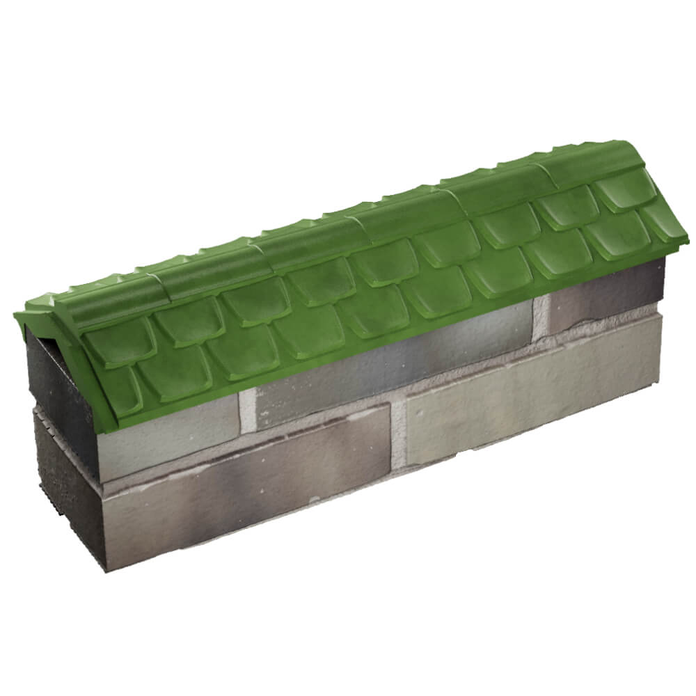 Парапет Zking Эльбрус Зеленый с посадкой на 0.5 кирпича (130мм) в Тюмени фото